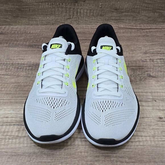 Nike Flex 2016 Run Men's Size 11 White Black Running Shoes (830369-101) - Picture 2 of 9